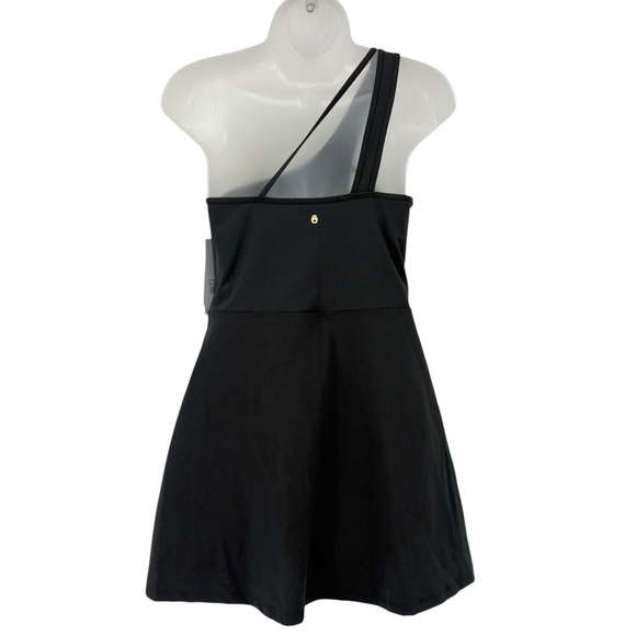 Spiritual Gangster Kaci Asymmetric Strap Active Dress Black Size Medium NWT - Picture 10 of 14